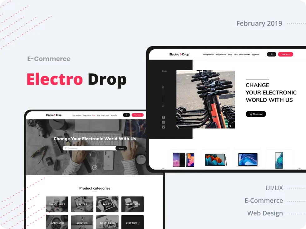 Tech and gadgets e-commerce store